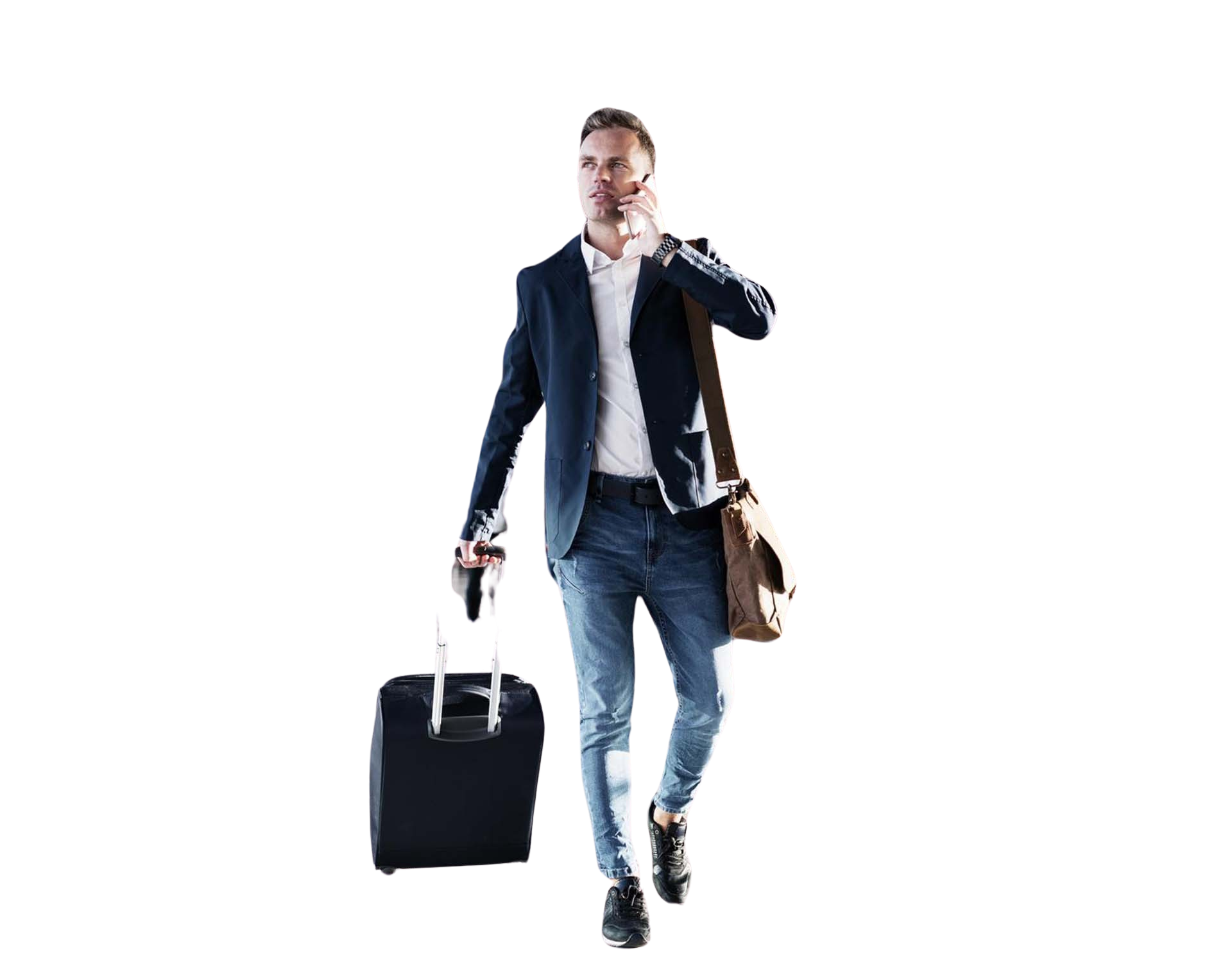 homme d'affaire qui voyage